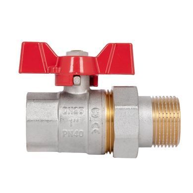 Кран прямий з американкою 1" DN25 посилений (метелик) SD220N