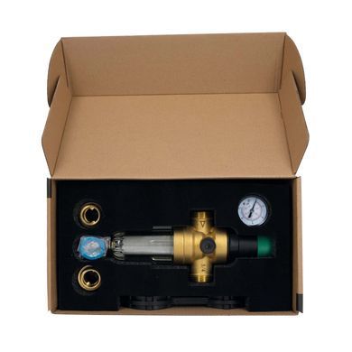 Редуктор тиску води 3/4" (1-6 бар) з самопромивним фільтром Forte