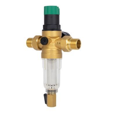 Редуктор тиску води 3/4" (1-6 бар) з самопромивним фільтром Forte