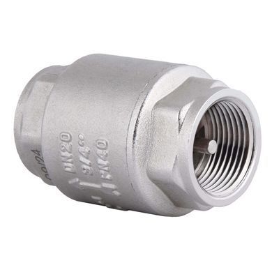 Обратный клапан 3/4" (DN20) Forte для воды, латунный шток