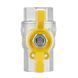 Кран газовий 1/2" ВВ DN15 латунний (метелик) Forte SF602G