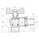 Кран кутовий с американкой 1/2" DN15 (бабочка) Forte SF221