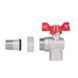Кран кутовий с американкой 1/2" DN15 (бабочка) Forte SF221