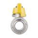 Кран газовий 1/2" ВЗ DN15 латунний (метелик) Forte SF607G