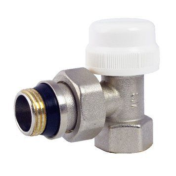 Кран радіаторний кутовий 1/2" під термоголовку M30x1,5 Fado KT