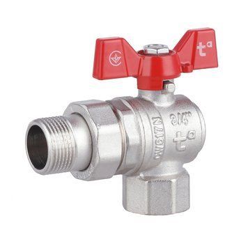 Кран кутовий з американкою 3/4" DN20 (метелик) Forte SF221