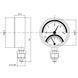 Термоманометр 0-4 бар 0-120&deg;C &Oslash;80 радиальный (клапан 1/2") Arthermo TI110