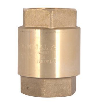 Зворотний клапан 1 1/4" (DN32) Mondial, для води, латунний шток