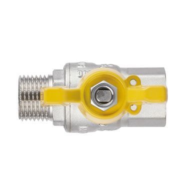 Кран газовый 1" ВН DN25 латунный (бабочка) Forte SF607G