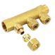 Коллектор 1" на 4 выхода под 16x2 трубу General Fittings 3300