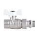 Кран прямой с американкой 1/2" (бабочка) антипротечка SF222