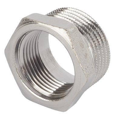 Футорка латунная резьба 3/4"x1/2" General Fittings хром