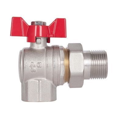Кран кутовий з американкою 3/4" DN20 (метелик) SD222