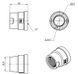 Муфта перехідна латунна 1"x3/4" Fado M12C