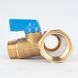Коллектор 3/4" на 2 выхода с шаровыми кранами 1/2" General Fittings 6200B
