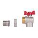 Кран кутовий з американкою 3/4" DN20 (метелик) SD222