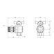 Кран кутовий з американкою 3/4" DN20 (метелик) SD222