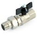 Кран прямий з американокю 3/4" DN20 (метелик) General Fittings 7100M5
