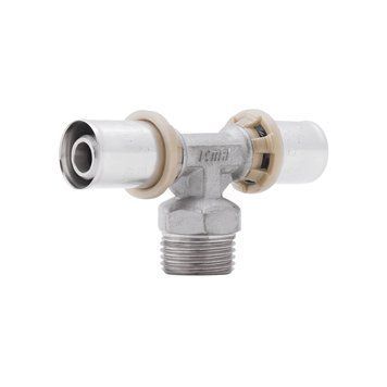 Пресс-тройник 16x1/2" наружная Icma 407