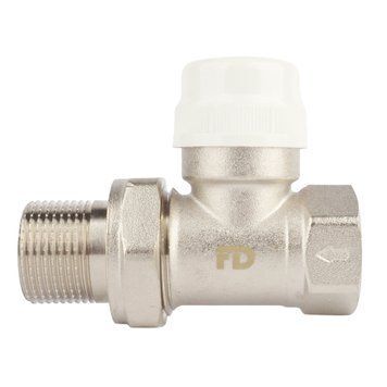 Кран радіаторний прямий 3/4" під термоголовку M30x1,5 Fado KT