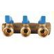 Коллектор 3/4" на 3 выхода с шаровыми кранами 1/2" General Fittings 6200B