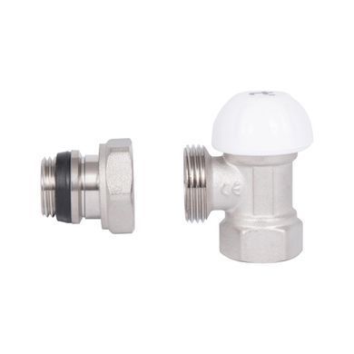 Кран радиаторный нижний угловой 1/2" (антипротечка) SF233