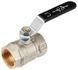 Кран шаровой 1 1/2" ВВ DN40 латунный (ручка) General Fittings 7S00L1