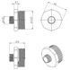 Ніпель перехідний латунний 1 1/2"x1/2" Fado N16