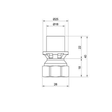 Прес-муфта 16х1/2" внутрішня Icma 401