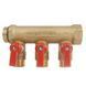 Коллектор 3/4" на 3 выхода с шаровыми кранами 1/2" General Fittings 6200R