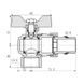 Кран кутовий з американкою 3/4" (метелик) антипротікання SF223