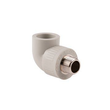 Кут поліпропіленовий 90&deg; з зовнішньою різьбою 25x1/2" TA