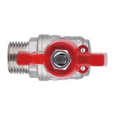 Кран кутовий з накидною гайкою 1/2" ВЗ DN15 (метелик) SF224
