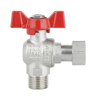 Кран кутовий з накидною гайкою 1/2" ВЗ DN15 (метелик) SF224