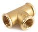 Тройник латунный резьба 1 1/2" внутр General Fittings