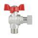 Кран кутовий з накидною гайкою 1/2" ВЗ DN15 (метелик) SF224