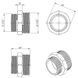 Ниппель переходной латунный 1 1/2"x1 1/4" Fado N18