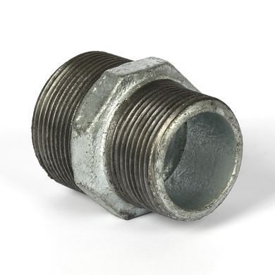 Ніпель чавунний 2" х 1 1/2" перехідний (оцинкований)