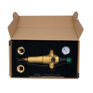 Редуктор тиску гарячої води 3/4" (1-6 бар) з самопромивним фільтром Forte
