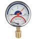 Термоманометр 0-4 бар 0-120&deg;C &Oslash;80 радіальний (клапан 1/2") SD1724