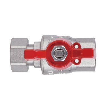 Кран прямой с накидной гайкой 1/2" ВВ DN15 (бабочка) SF260