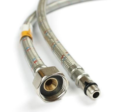 Шланги для змішувача (пара) 50 см 1/2"x М10 силіконова оболонка Forte