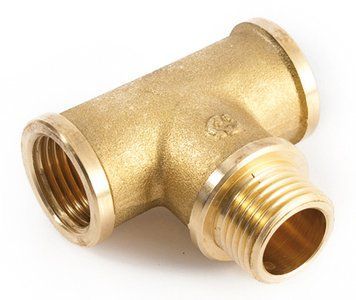 Трійник латунний різьба 1" зовн/внутр General Fittings