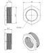 Футорка латунна різьба 2"x1 1/4" Fado PF13