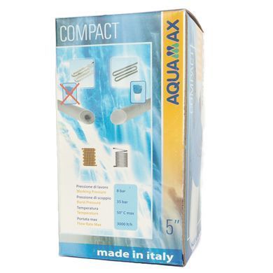 Фільтр сольовий від накипу 5" різьба 1/2" Aquamax COMPACT