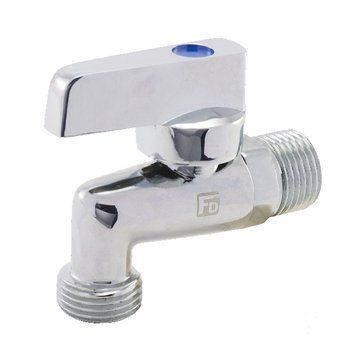 Кран кульовий кутовий посилений приладовий хром 1/2"x3/4" Fado