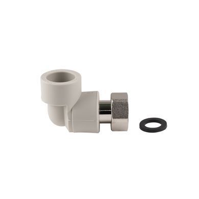 Кут поліпропіленовий з накидною гайкою 25x3/4" Thermo Alliance