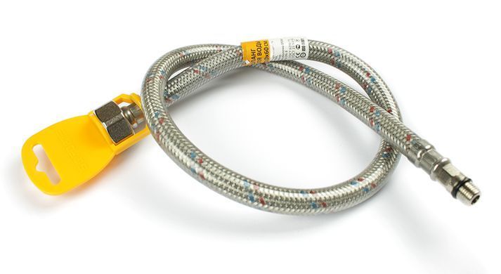 Шланги для змішувача (пара) 100 см 1/2"x М10 силіконова оболонка Forte