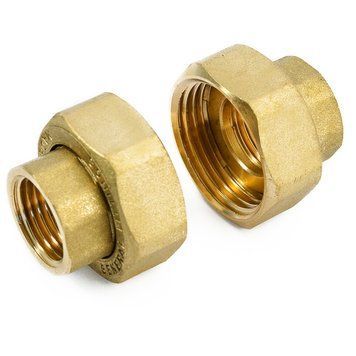 Накидні гайки для насоса (пара) латунні 1 1/2"x 1" General Fittings