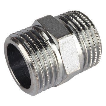 Ниппель латунный резьба 1/2" General Fittings никель